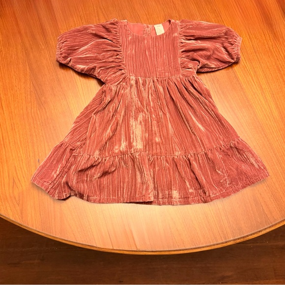 H&M Other - 18M H&M dusty rose crushed velvet dress